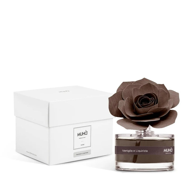 Muhà Perfume Diffuser Rose Brown Favor Vanilla and Licorice 50ml