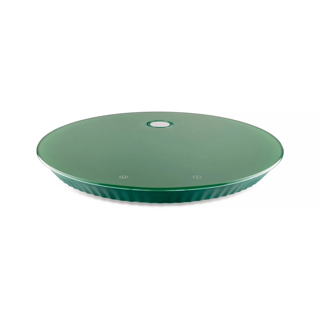 Alessi Plissé Green Digital Kitchen Scale in Thermoplastic Resin and Tempered Glass