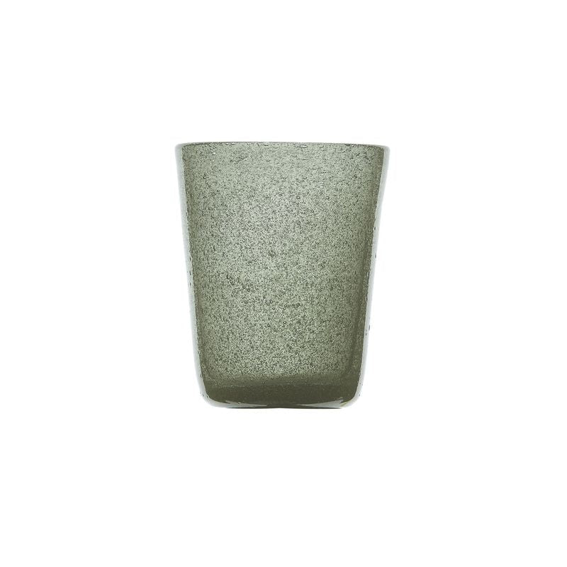 Zani Serafino Tumbler Water Glass Grey in Glass Paste