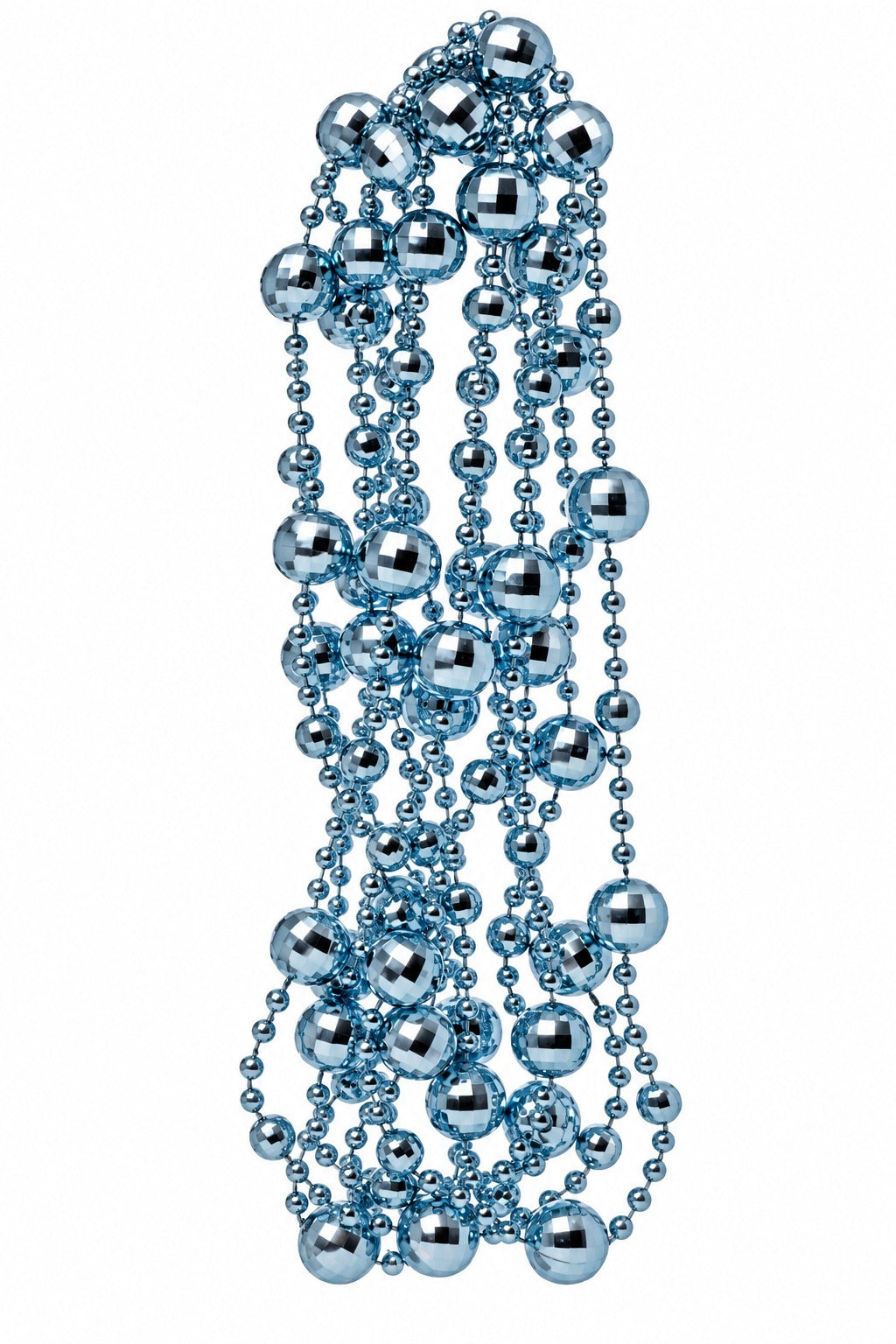 ARPIMEX Christmas Necklace Plastic Pearls D 14 Mm 2.7 Mt Blue