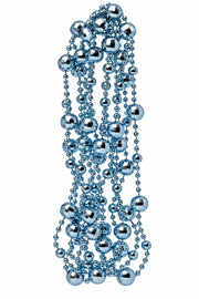 ARPIMEX Christmas Necklace Plastic Pearls D 14 Mm 2.7 Mt Blue