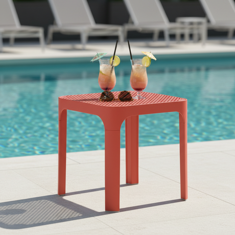 Nardi Net Table 40 corallo poolside clean