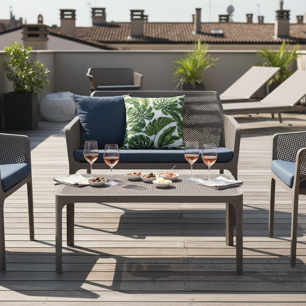 Nardi Net Table tortora terrazza aperitivo