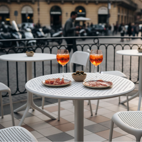 Nardi Step bianco bistrot dehors