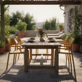 Nardi Trill Armchair senape terrazza cena