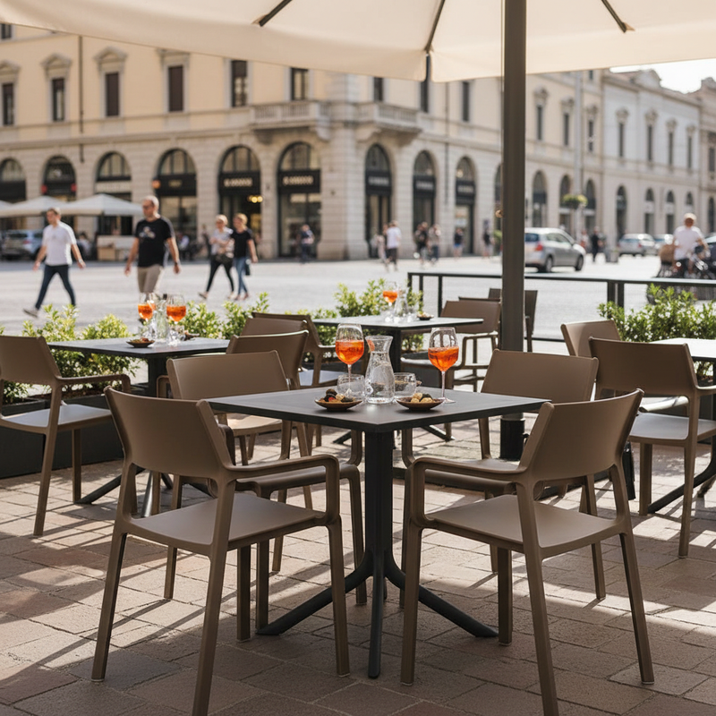 Nardi Trill Armchair tabacco bistrot dehors