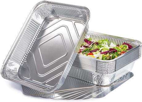 Aluminum Container 6 Portions 318 x 214 Mm 50 Pcs