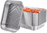 Aluminum Containers 2 Portions 192 x 140 Mm 100 Pcs