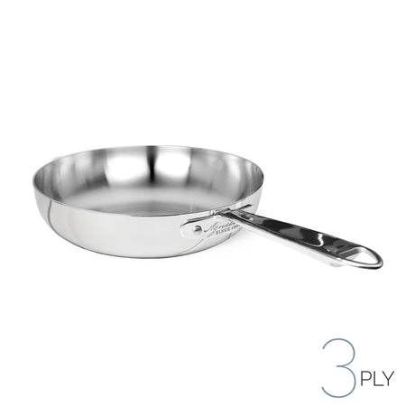 AGNELLI Aluinox 3-Ply Stainless Steel High-Sided Pan with 1 Handle 32x7.5 cm