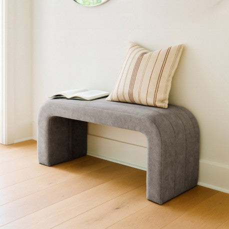 Versa Dark Grey Padded Bench
