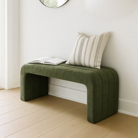 Pancha Green Padded Bench