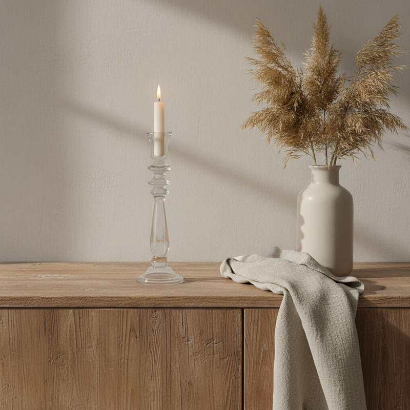Portacandela su credenza