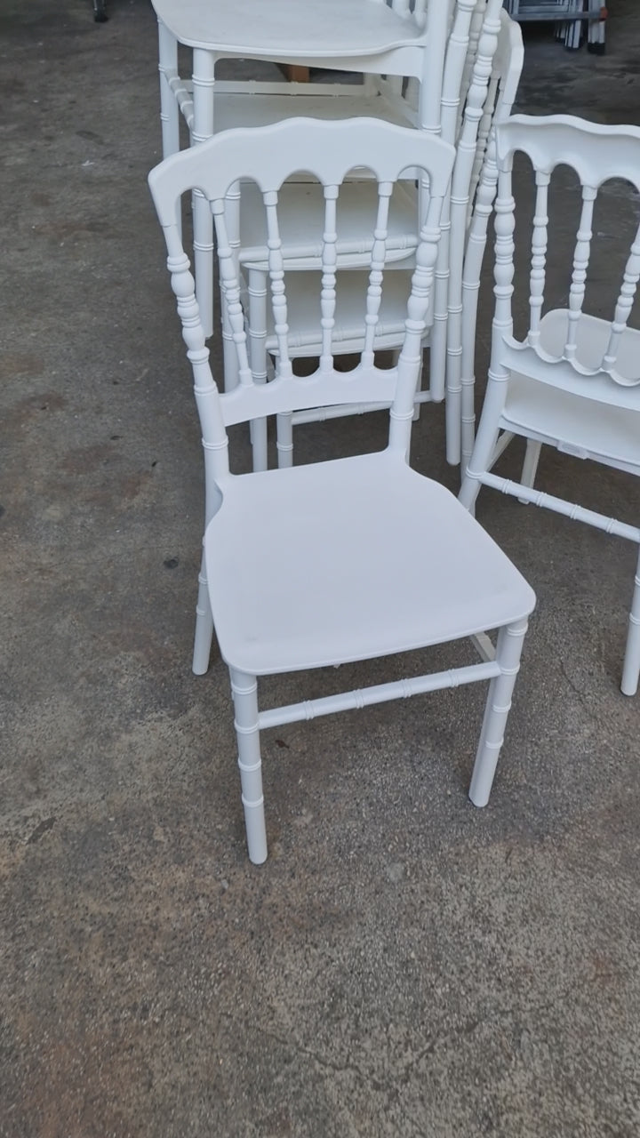 INTERNATIONAL TRADING Divina Napoleon White Chair CATAS Certified