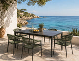 Moia Greenwood Alghero Outdoor Table Anthracite Grey Stoneware 180×90 cm
