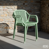 Sedia Righe Verde Chiaro – Impilate