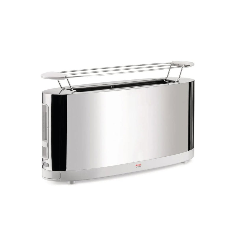 Alessi Toaster with Bun Warmer Rack White