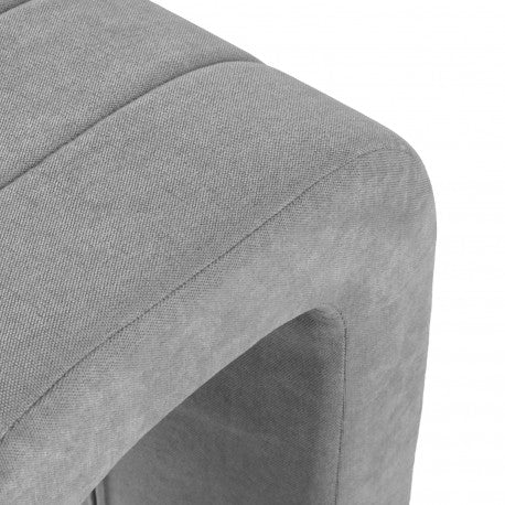 Versa Padded Stool Light Grey