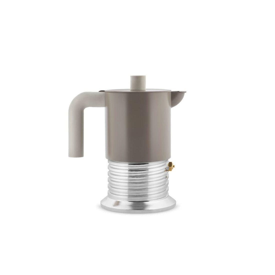 Alessi Vite Espresso Coffee Maker 3 Cups Warm Grey