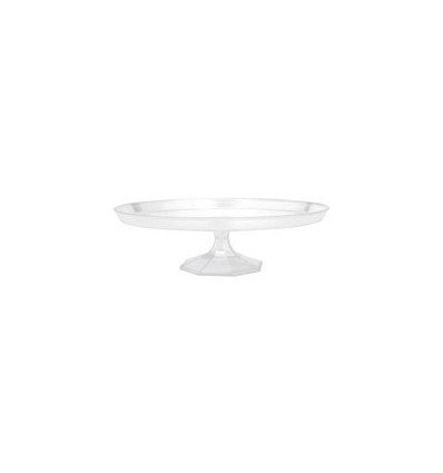 Transparent plastic cake stand D 30 cm