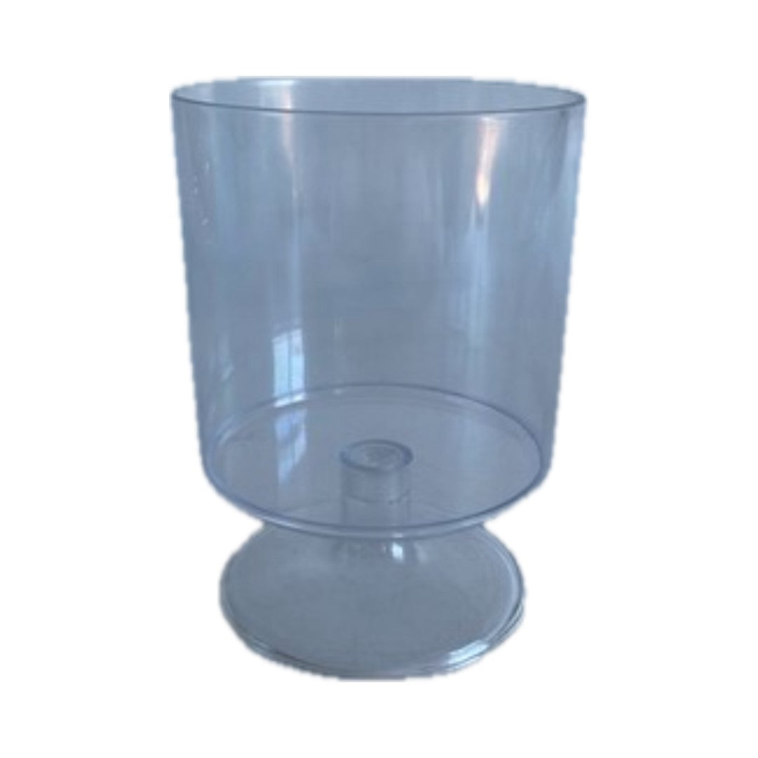 Cylindrical plastic container D 12.5 cm H 12 cm 