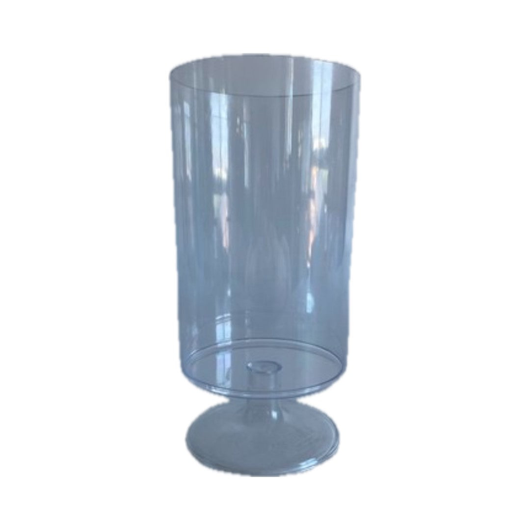 Cylindrical plastic container D 12.5 cm H 19.5 cm 