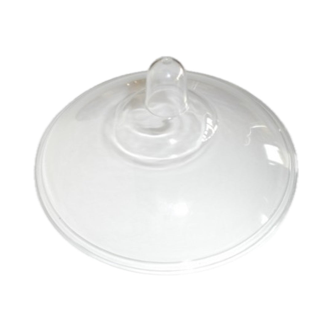 Transparent plastic lid for cups and glasses