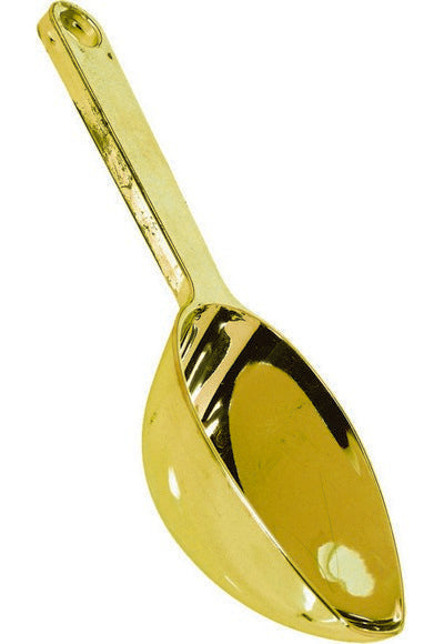 Metallic Plastic Shovel 16.7cm Gold 