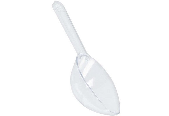 Transparent plastic scoop 16.7 cm