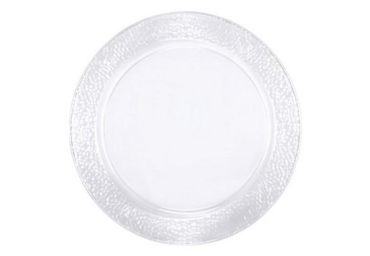 Round Transparent Plastic Tray D 34 Cm 2 Pcs