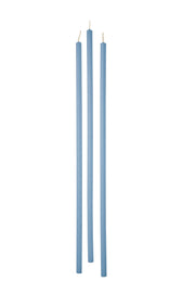 Cereria Di Giorgio Candles Stem Ø 0.9 cm H. 37 cm (12 pcs) - Light blue
