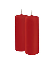 Cereria Di Giorgio Ceri Ø 7 cm H. 20 cm (2 pcs) - Red