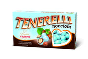 Crispo Sugared Almonds 1 kg Light Blue with Toasted Hazelnut