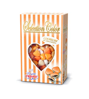 Crispo Sugared Almonds Orange Shading 500 gr Little Hearts