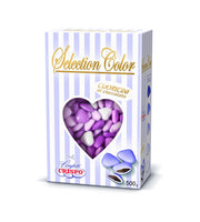 Crispo Sugared Almonds Lilac Shading 500 gr Little Hearts