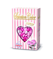 Crispo Sugared Almonds Pink Shading 500 gr Little Hearts