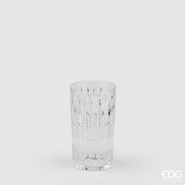 EDG Enzo De Gasperi Striped Glass H 14 Cm D 8 Cm 6PCS