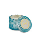 EDG Enzo De Gasperi Crystal Candle with Vase + Gift Box H 8.5 cm D 9 cm 160gr Blue
