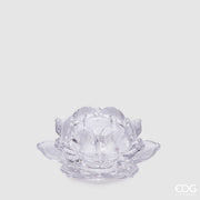 EDG Enzo De Gasperi Lotus Candle Holder H4 D10 Natural Transparent