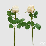 EDG Enzo De Gasperi Rose Bud Olis 3 Stem Branch Ass. H 51 Cm Artificial Plant Ivory 1 Pc