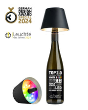 Sompex Top 2.0 Battery Operated Bottle Light RGBW Black