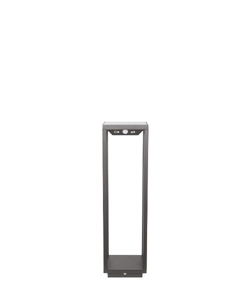 Home Solar Terra Lamp H 500 mm D 140 mm L 140 mm Gray