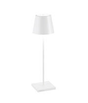 Zafferano Poldina Pro White - Aluminum Table Lamp H38
