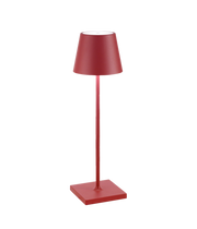 Zafferano Poldina Pro Red - Aluminum Table Lamp H38