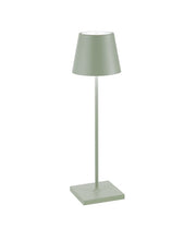 Zafferano Poldina Pro Sage Green - Aluminum Table Lamp H38