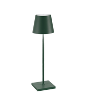 Zafferano Poldina Pro Dark Green - Aluminum Table Lamp H38