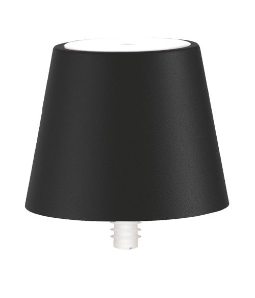 Zafferano Poldina Stopper Lamp H 111 Mm D 111 Mm Black