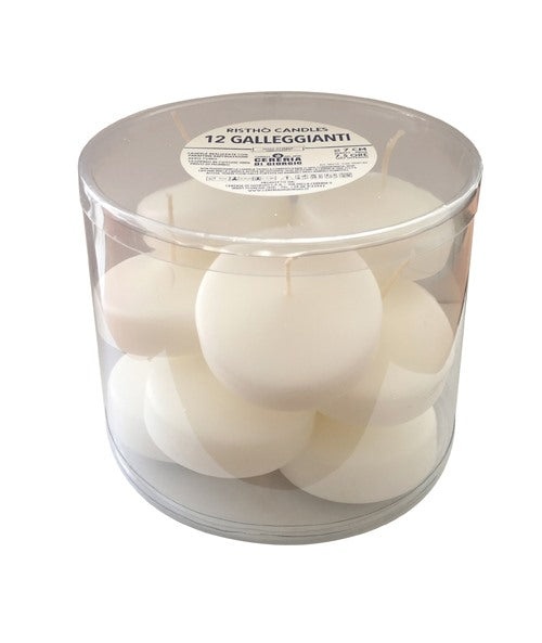 immagine-2-cereria-di-giorgio-cereria-di-giorgio-candele-galleggianti-7-cm-h-15-cm-12-pz-bianco-ean-8006545063601