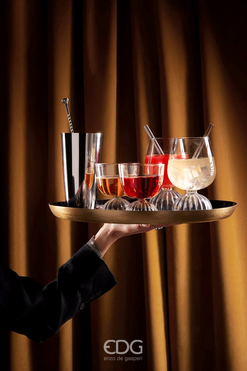 EDG Enzo De Gasperi Hamlet Glass H 11.5 Cm D 10 Cm 350 Ml