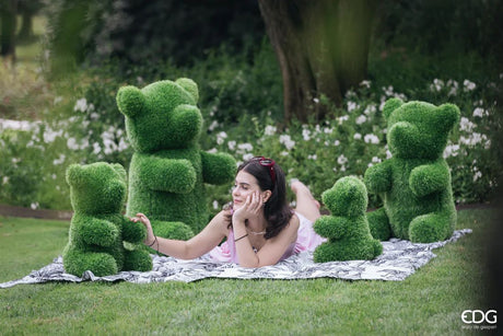 EDG Enzo De Gasperi Bear Grass Decoration H 80 Cm L 48 Cm L 58 Cm Green Green