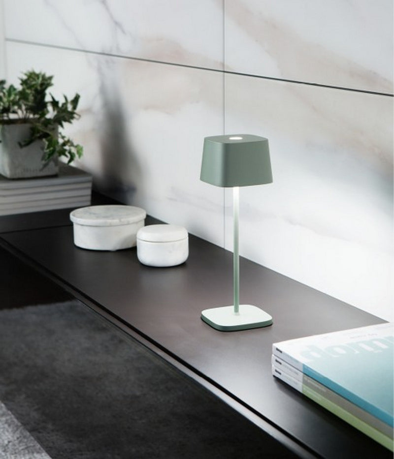 Zafferano Ofelia Pro Sage - Led Table Lamp H29cm